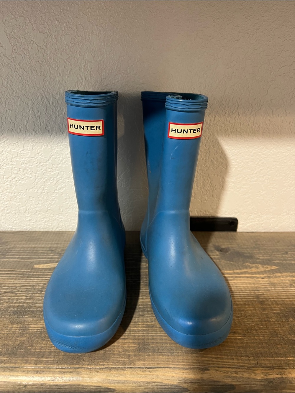 Hunter Kids Tall Blue Waterproof Rain Boots